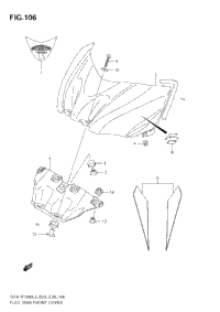 Fuel Tank Front Cover (Gsx-R1000zl3 E28)