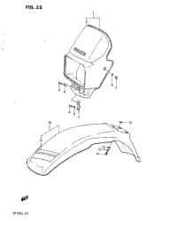 Headlamp Cover - Front Fender (Model G)