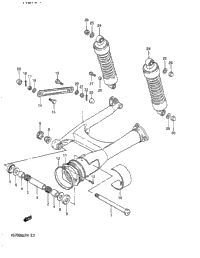 Rear Swinging Arm (Vs700glfg/Glpg -F.No.115898)