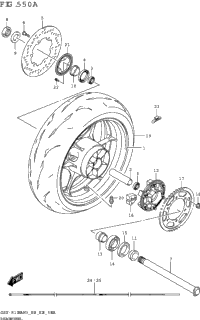 Rear Wheel (Gsx-R1000a,Gsx-R1000ra)