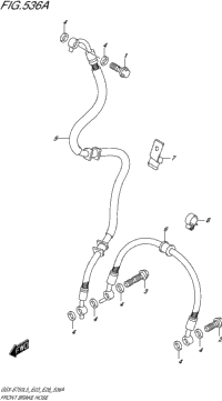 Front Brake Hose (Gsx-S750l5 E03)