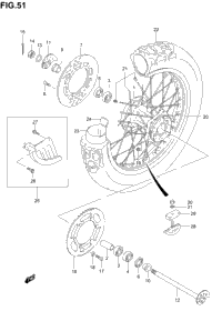 Rear Wheel (Model K1/K2/K3/K4)