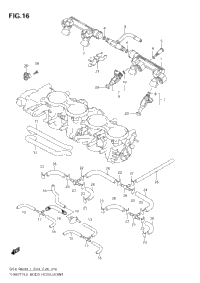 Throttle Body Hose/Joint (Gsx-R600l3 E33)