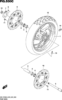 Front Wheel (Gsx-S750al9 E28)