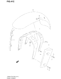 Front Fender (Model K1/K2/K3)