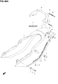 Seat Tail Cover (Gsf1200szk5)