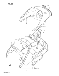 Seat Tail Cover (Gs750ed)