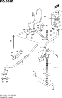 Rear Master Cylinder (Gsx-S1000al7 E33)