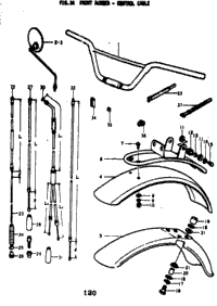Front Fender - Control Cable