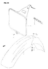 Front Fender - Front Number Plate