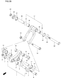 Rear Cushion Lever (Model T/V)