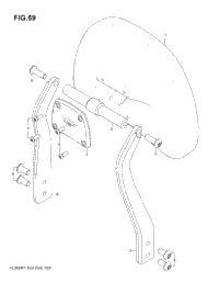 Backrest, Mounts, Saddlebags C50t