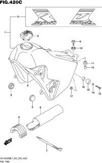 Fuel Tank (Dr-Z400sml7 E33)