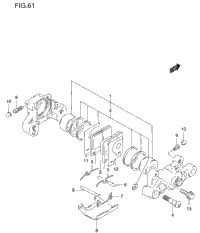 Rear Caliper (Gsf1200sv/Sw/Sx/Sy)