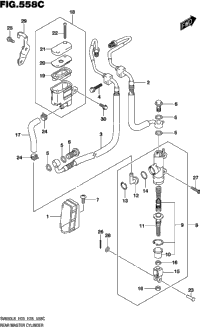 Rear Master Cylinder (Sv650al8 E28)