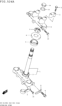 Steering Stem (Dr-Z125m3e28)
