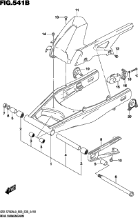 Rear Swingingarm (Gsx-S750zl9 E33)