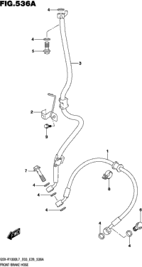 Front Brake Hose (Gsx-R1000l7 E03)