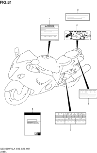 Label (Gsx1300ral4 E33)
