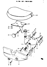 Oil Tank - Seat - Frame Rh Cover