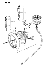 Speedometer - Headlamp