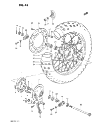 Rear Wheel (Model F)