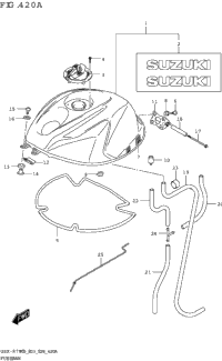 Fuel Tank (Gsx-R750:(E03,E28))