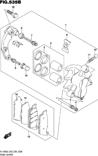Front Caliper (Vl1500bl8 E28)