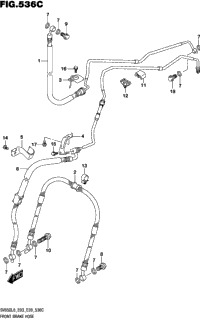 Front Brake Hose (Sv650al8 E28)