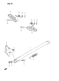 Stand - Footrest (Model K/L/M/N)