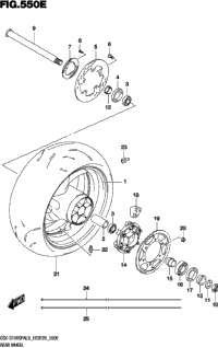 Rear Wheel (Gsx-S1000fyal9 E28)