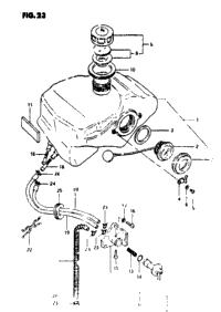 Fuel Tank (Model X : -F.No.3101002)