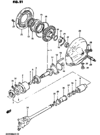 Propeller Shaft-Final Drive Gear
