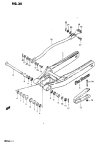 Rear Swinging Arm (Model Z)