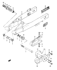 Rear Swinging Arm (Model M/N/P/R/S)