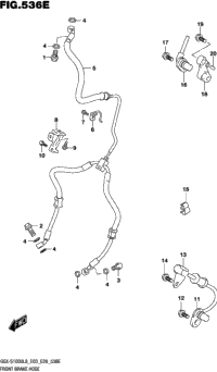 Front Brake Hose (Gsx-S1000l8 E33)