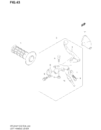 Left Handle Lever (Dr-Z400ey/Ek1/Ek2/Ek3/Ek4)
