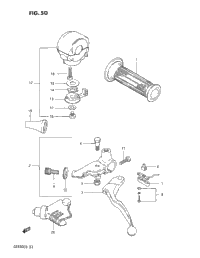 Left Handle Switch (Gs550esd)