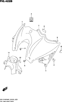 Fuel Tank Front Cover (E28)