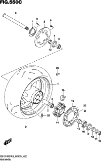 Rear Wheel (Gsx-S1000fal9 E33)