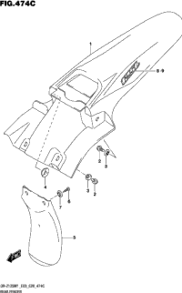 Rear Fender (Dr-Z125l)