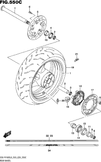 Rear Wheel (Gsx-R1000l6 E33)
