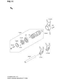 Gear Change Drum/Shift Fork