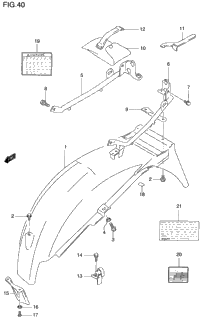 Rear Fender (Model V/W/X)
