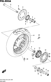 Rear Wheel (Gsx-S750l8 E03)