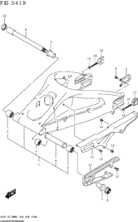 Rear Swingingarm (Gsx-R1000a)