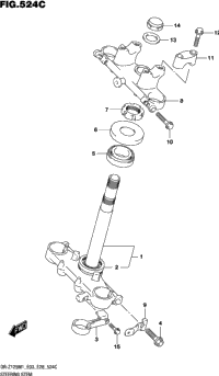 Steering Stem (Dr-Z125l:E28)