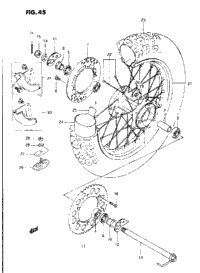 Rear Wheel (Model L/M/N/P)