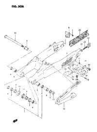 Rear Swinging Arm (Model P/R/S)