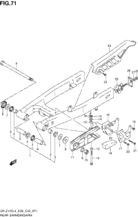 Rear Swingingarm (Dr-Z125l4 E33)